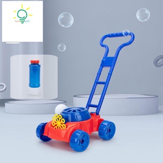 Máquina de burbujas al aire libre juguetes para niños niños niñas burbuja cortacésped con solución de burbujas soplador de burbujas para niños pequeños