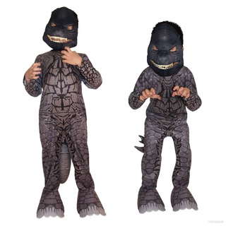 Nuevo Gojira Godzilla Cosplay Niños Traje Conjunto De Una Sola Pieza Máscara Anime Monstruo Uniforme De Halloween