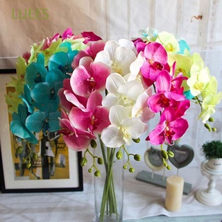 luees 11 cabeza flor artificial oficina mariposa orquídea ramo de flores falsas boda 110cm phalaenopsis decoración del hogar decoración del hogar/multicolor