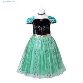 Gf Vestido De Princesa Anna De Frozen con hombros descubiertos Para fiesta/Cosplay (2)