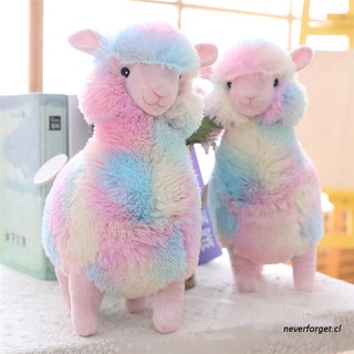 neverforget.cl Cute Rainbow Alpaca Sheep Doll Plush Toy Stuffed Animals Pillow Christmas Gift
