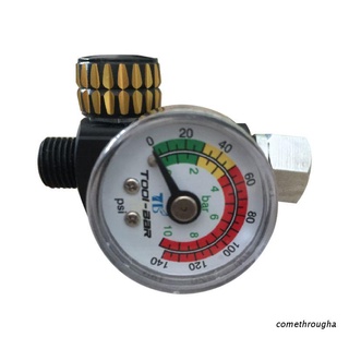com paint aerógrafo regulador de presión ajustable 0-140 p 1/4 rosca válvula reguladora (1)