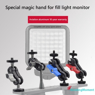 Universal Magic Arms Ball Head adaptador de montaje para cámara DSLR Monitor de luz de vídeo (8)
