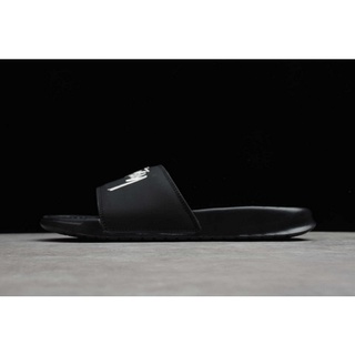 Nuevo Nike Benassi Stussy Slide negro vela para hombres mujeres DC5239-001 (4)