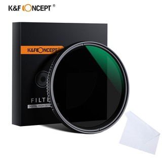 k&f concept 37mm 40.5mm 58mm 62mm 67mm 77mm 82mm nd8-nd2000 nd filtro de densidad neutral variable filtro para cámara sony nikon canon dslr lente de cámara con revestimiento multi-resistente