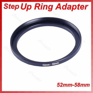 Nerv 1PC Metal 52mm-58mm - adaptador de anillo de lente de filtro de paso 52-58 mm 52 a 58 pasos