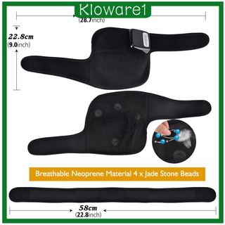 [KLOWARE1] Masajeador eléctrico calentado de rodilla artritis terapia caliente piernas envoltura soporte AU Plug