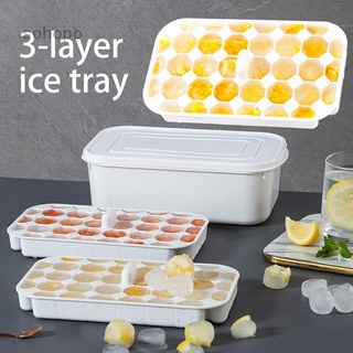 sohopo - molde casero para cubitos de hielo, refrigerador, cubo de hielo, con tapa