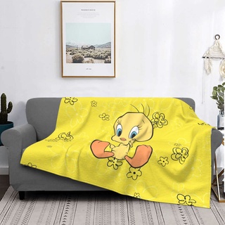 tweety bird - manta de micro vellón ultra suave, patrones de impresión personalizados, moda, calidez, mantas suaves, mantas de cama y sofá