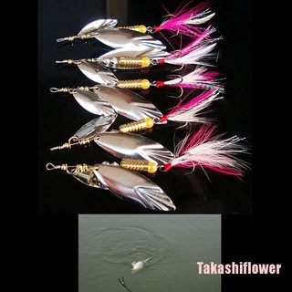Takashiflower 8g señuelo de pesca cuchara cebo ideal para pesca baja de trucha perca lucio giratorio pesca