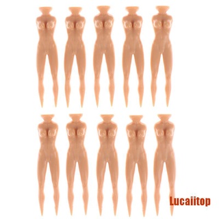LUCP 10 unids/lote de plástico novedad desnuda desnuda señora Golf Tee 76mm entrenamiento camisetas (9)