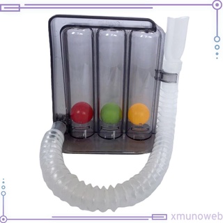3 bolas de respiración profunda ejercitador de pulmón entrenador incentivo espirómetro dispositivo