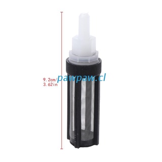 PAW Plastic Straight Head Black Filter Water Pump Strainer for 8mm Tube Garden Tool