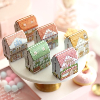 1pcs Vintage Caramelo Galleta Caja De Lata Creativa Mini Almacenamiento De Regalo Embalaje De Boda Fiesta Suministros