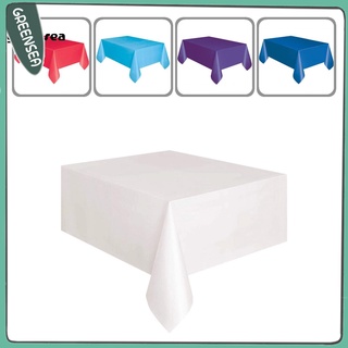 Grs_ mantel rectangular rectangular De color sólido Para decoración De Mesa De comedor/fiesta De cumpleaños