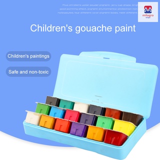 juego de pintura gouache de 18 colores, 30 ml, estuche portátil con paleta de pintura gouache