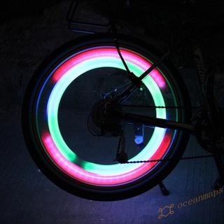 Oc - lámpara de seguridad para rueda de bicicleta (Multicolor)