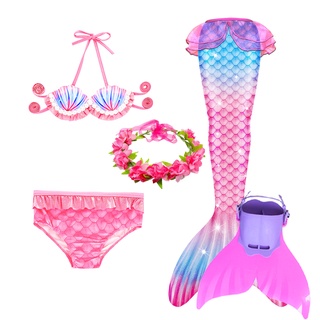 Nuevo traje de baño de sirena de colores/ropa de baño suave para niños natación natación Attire Praia Cosplay Bikini traje de baño