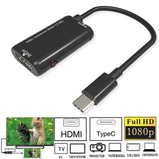 USB-C Tipo A HDMI Hembra Adaptador/1080P HD Audio Video Cable 3.1 TV MHL Macho Convertidor Para Teléfonos Móviles (3)