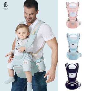 porta asiento de cadera para bebé ergonómico taburete de cintura 3 en 1 frente frente bebé envoltura de cabestrillo con malla de aire para recién nacido (1)