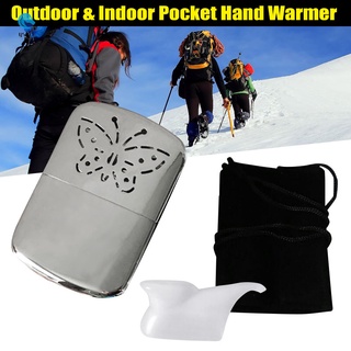 Bolsillo calentador de manos de aleación de Zinc calentador de regalo portátil para invierno interior viaje al aire libre