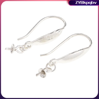 2 piezas de joyería fina componentes de plata de ley pendientes ganchos accesorios para orejas