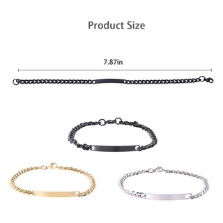 LOVE Ladies Black/Gold/Silver Bar Bracelet Simple and Exquisite Thin Cuff Bracelet (2)