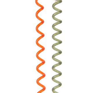 12 pzs llavero retráctil con espiral de resorte de colores/llavero de metal con clip
