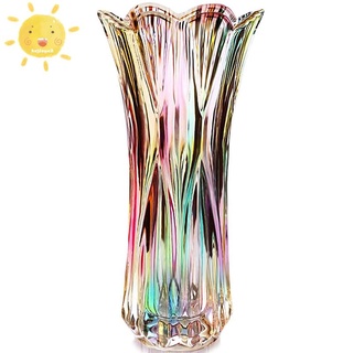 Glass Colorful Vase,Glass Flower Vase Decor for Home Dining Table Living Room,Office Wedding Holiday Party,Handmade