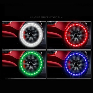 ✨Mxr✨4 pzs luces LED coloridas para rueda de neumático/válvula de aire para coche
