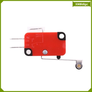 V-156-1c25 Micro Limit Switch Momentary Roller Lever SPDT 15A - Red (1)