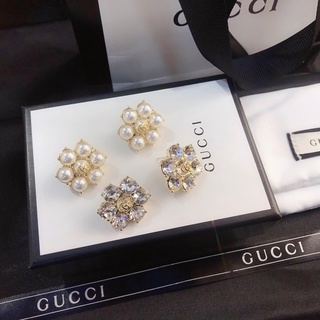 Aretes/pendientes De doble perla Gucci para mujer