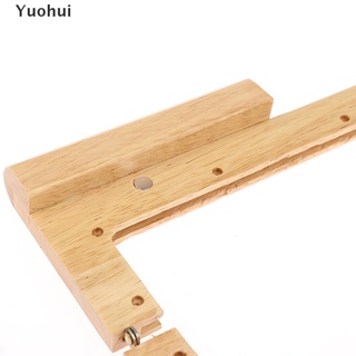 Yuohui bolsa de madera bolso marco hecho a mano bolsa de piezas cierre hebillas monedero manijas MY (3)