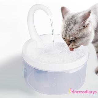 (PrincessDiarys) Usb Power Auto Pet fuente de beber perro alimentador dispensador de agua circulante