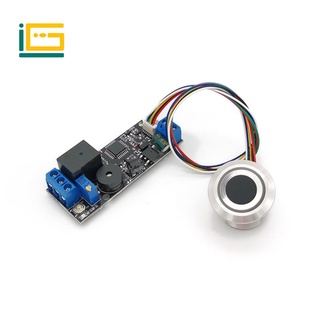 K202+R503-S DC12V Low Power Consumption Ring Indicator Light Capacitive Fingerprint Access Control Board (1)