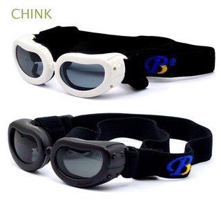 CHINK Dog Accessories Small Dog Sunglasses Colourful Windshield Goggles UV Protection Wear Protection Pet Supplies Pet Sunglasses Anti-Fog Adjustable Strap Windproof