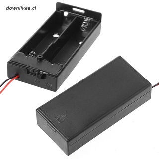 time 3.7V 2x 18650-Caja De Almacenamiento Para Batería (3,7 V , 2 X 18650 , Con Interruptor De Encendido/Apagado)