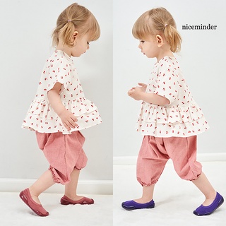 Nice_1 par de calcetines de piso de Color sólido a prueba de golpes antideslizantes bebé de corte bajo calcetines zapatos para niños pequeños (3)