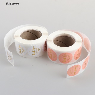 itisevw 500PCS Round Thank You Sealing Sticker Self-adhesive Label Baking Packaging Deco CL