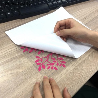 [delicateshty] cinta adhesiva de papel de transferencia de vinilo transparente rollo de alineación transparente rejilla arte calcomanía caliente