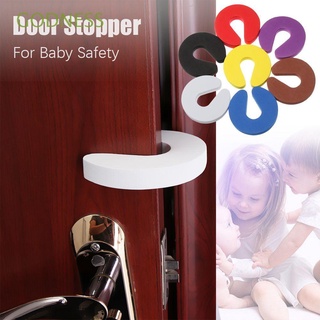 GODNESS 4PCS Seguridad Para El Hogar Nuevo Espuma Suave Cocina Dormitorio Puerta Clip Tope Protector/Multicolor