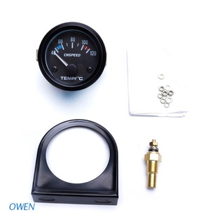 owen 2" 52mm negro coche auto digital led temperatura del agua medidor kit 40-120 c nuevo