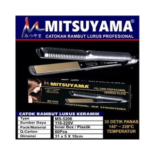 Alisador de pelo 78 estrellas cerámica alisador de pelo Mitsuyama MS-5206 alisador de pelo rizado hierro de alta calidad última enderezadora de pelo