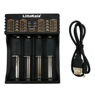 Liitokala Lii-402 Micro USB DC 5V 4Slots 18650/26650 14500 cargador de batería