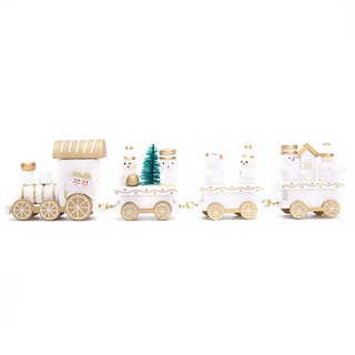 Tren de madera de navidad coche duradero y práctico creativo regalos para niños