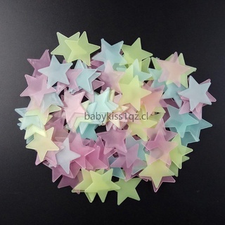 calcomanías luminosas de pared con estrellas brillantes para dormitorio sofá/pintura fluorescente/juguete (3)