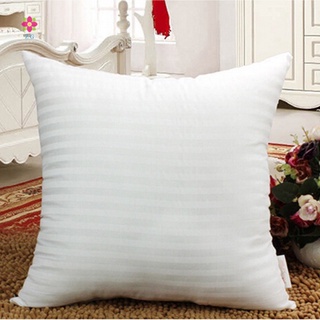 almohada interior a rayas al vacío de compresión almohada núcleo cuadrado interior cojín insertar sofá decoración