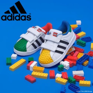 tênis infantil Adidas × LEGO Superstar meninos tênis de corrida para meninas