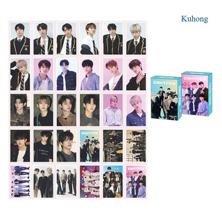 Kuhong 30 Unids/Set Kpop ENHYPEN TWICE TXT Photocards Lomo Tarjeta Pequeña Postal Fans Regalo