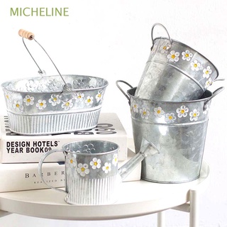 micheline 5 estilos cubo de hierro vintage cesta de plantas maceta jardín jarrón de escritorio soporte de exhibición suculenta metal maceta